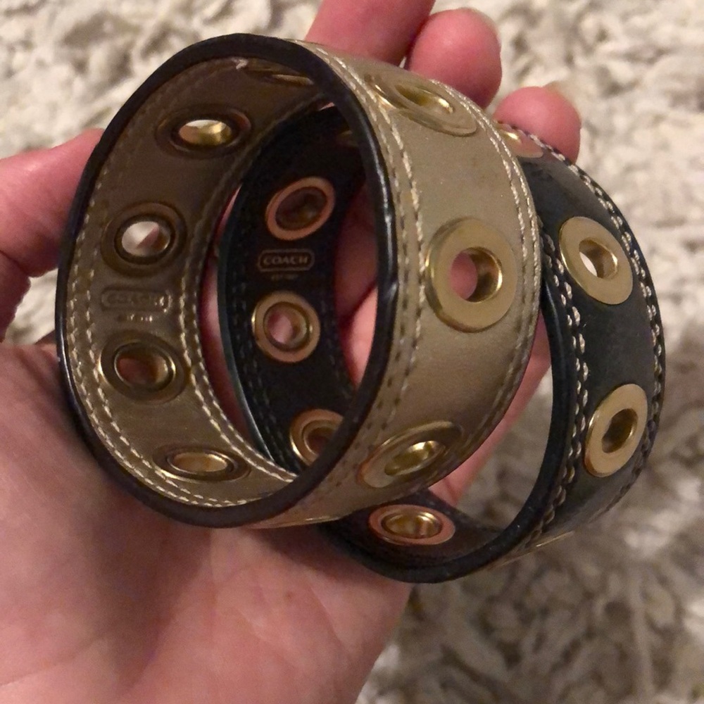 vintage coach leather bracelets